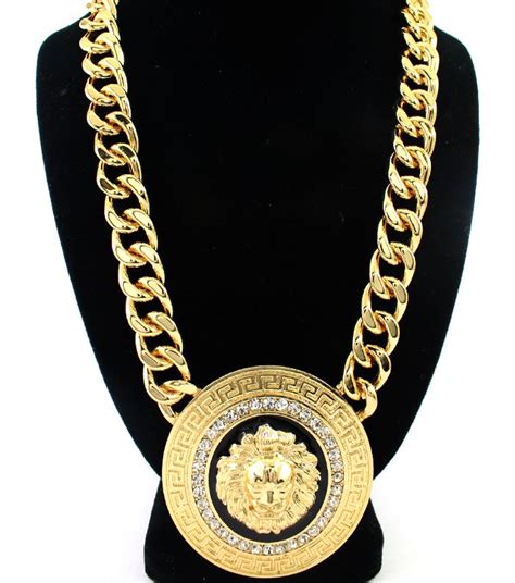 versace high jewelry|authentic Versace lion necklace.